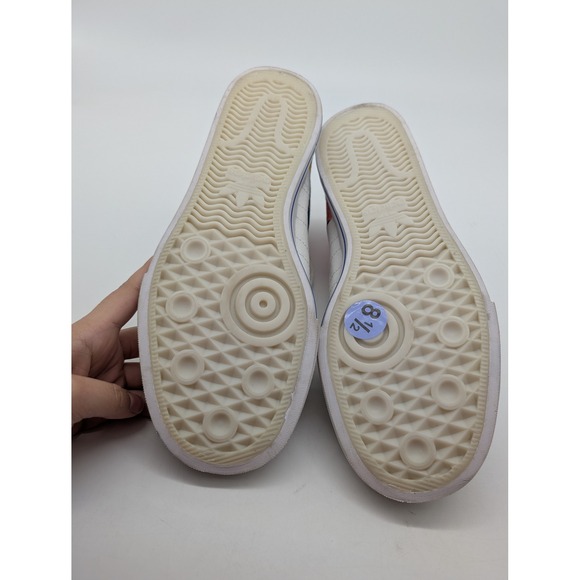 Adidas Nizza High Top Sneakers White Multi Color Logo Patch Canvas Mens Size 8.5 - Picture 8 of 10